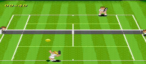 Super Tennis (Nintendo Super System) Screenshot 1